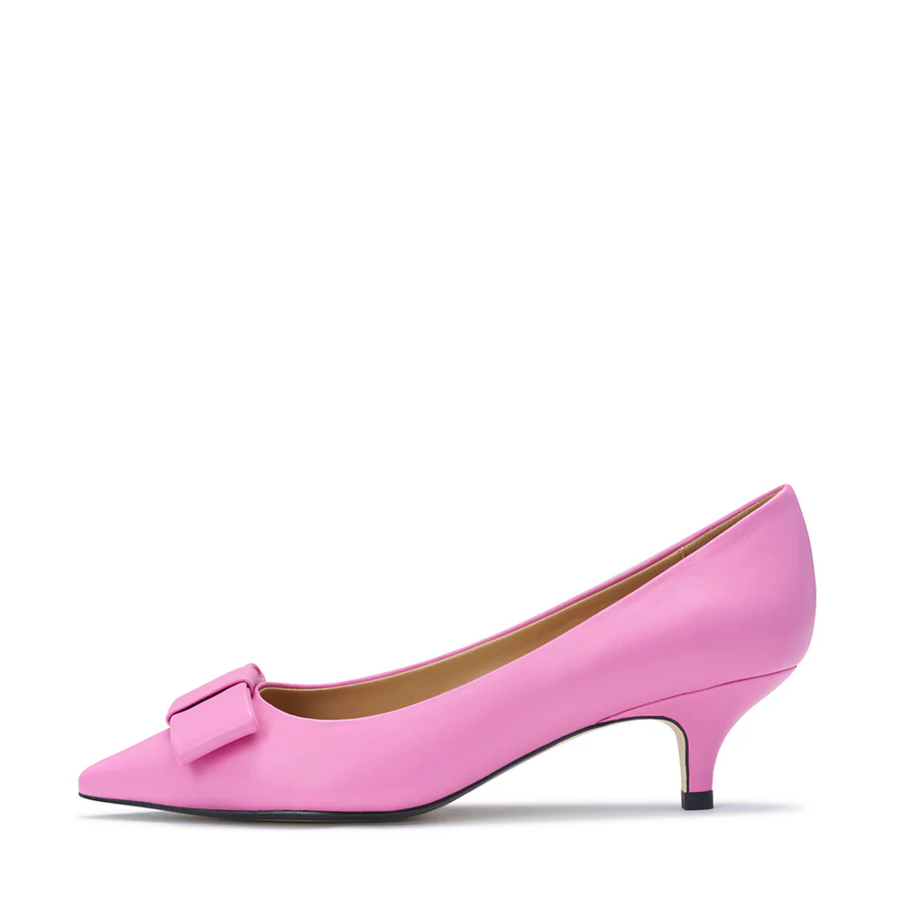 Jacqueline Leather Fuchsia Shoes
