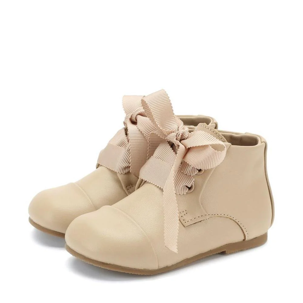Jane Beige Boots - Image 2