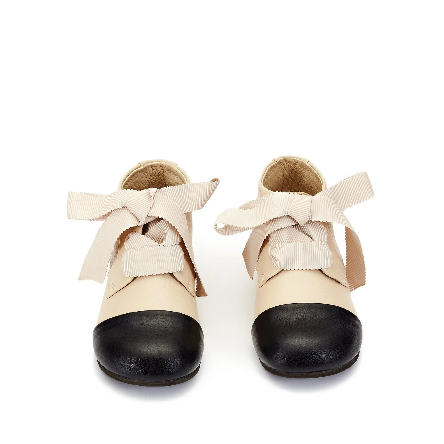 Jane Beige/Black Boots - Image 3