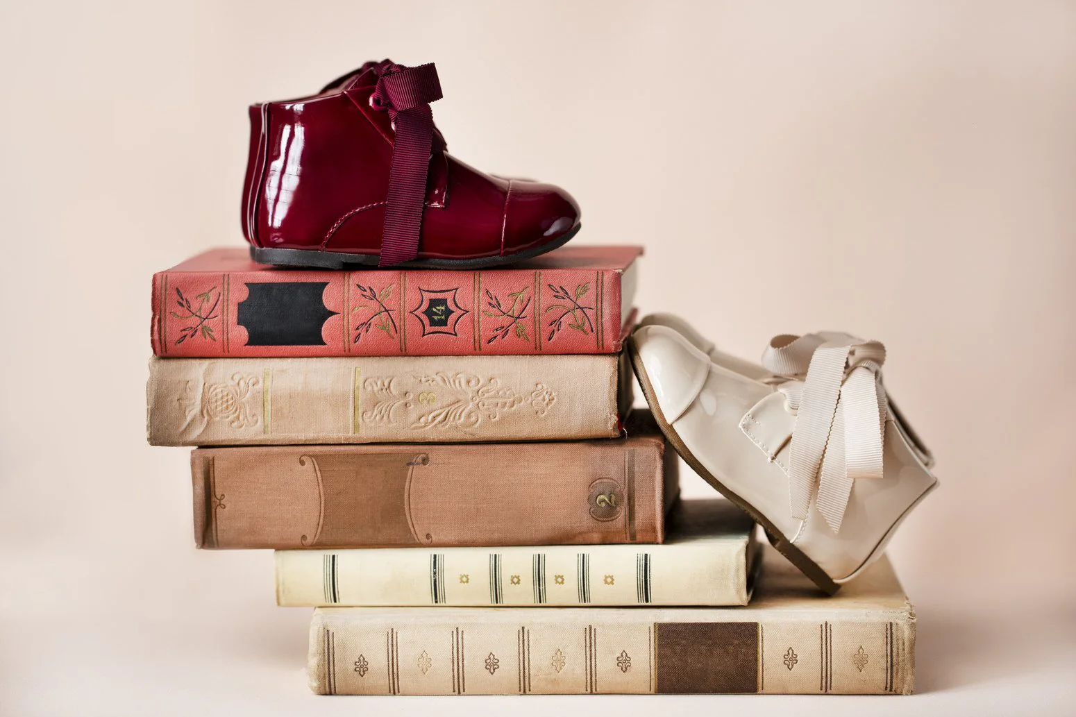 Jane PU Burgundy Boots - Image 3