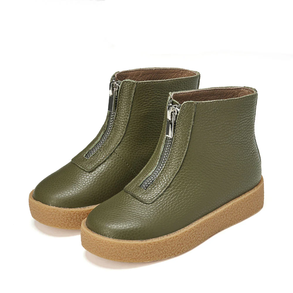 Jasper Khaki Boots - Image 2
