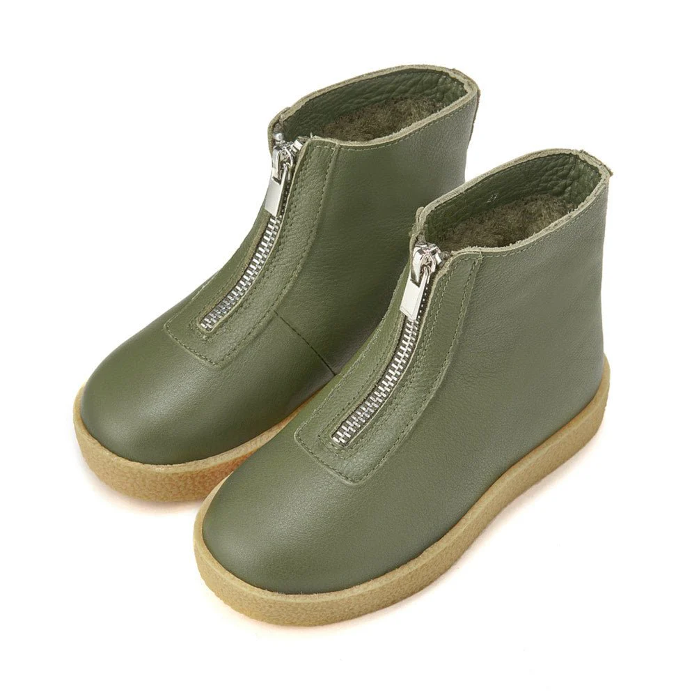 Jasper Winter Khaki Boots - Image 2