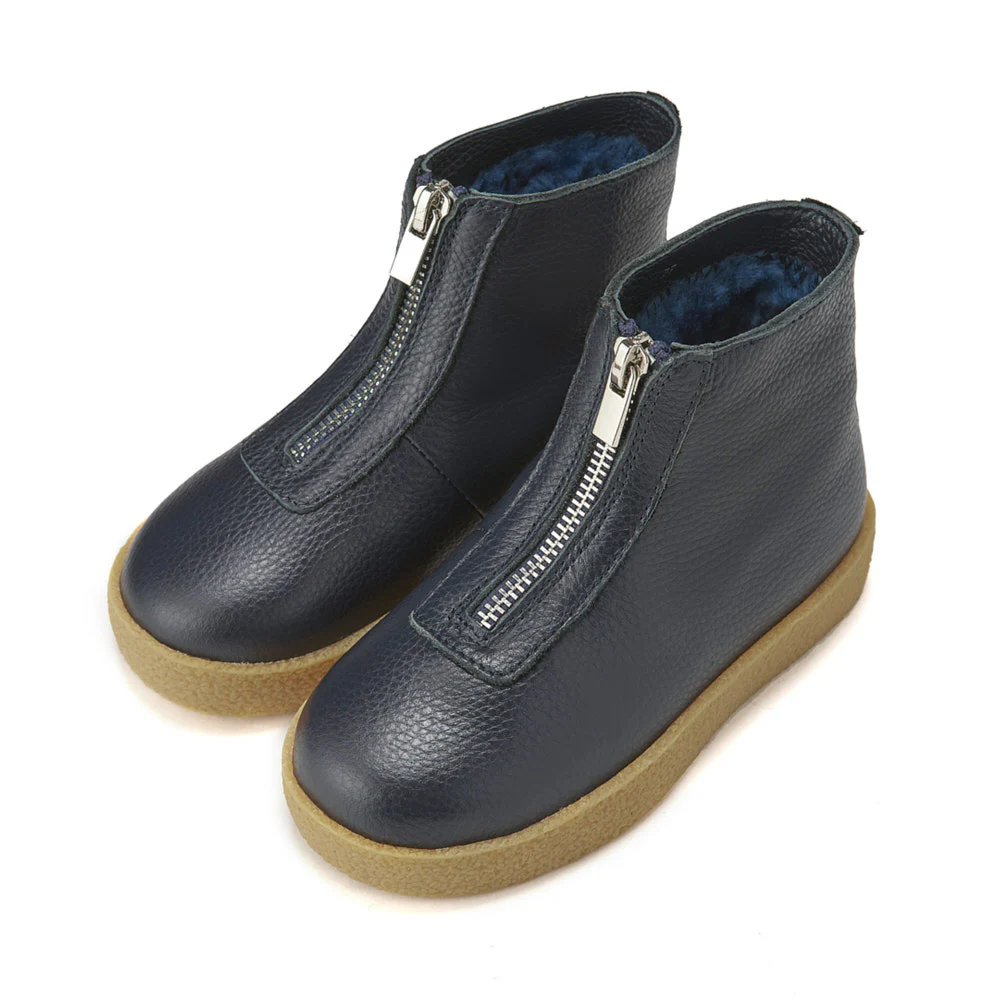 Jasper Winter Navy Boots - Image 2