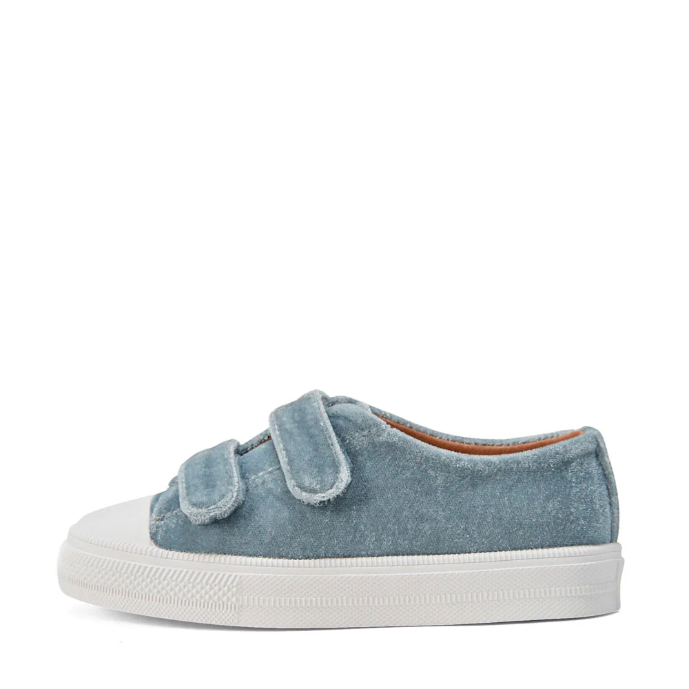 Jessie Velvet Blue Sneakers