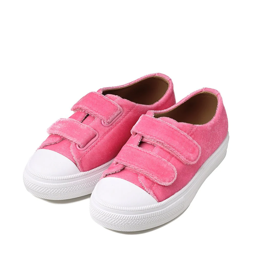 Jessie Velvet Pink Sneakers - Image 2
