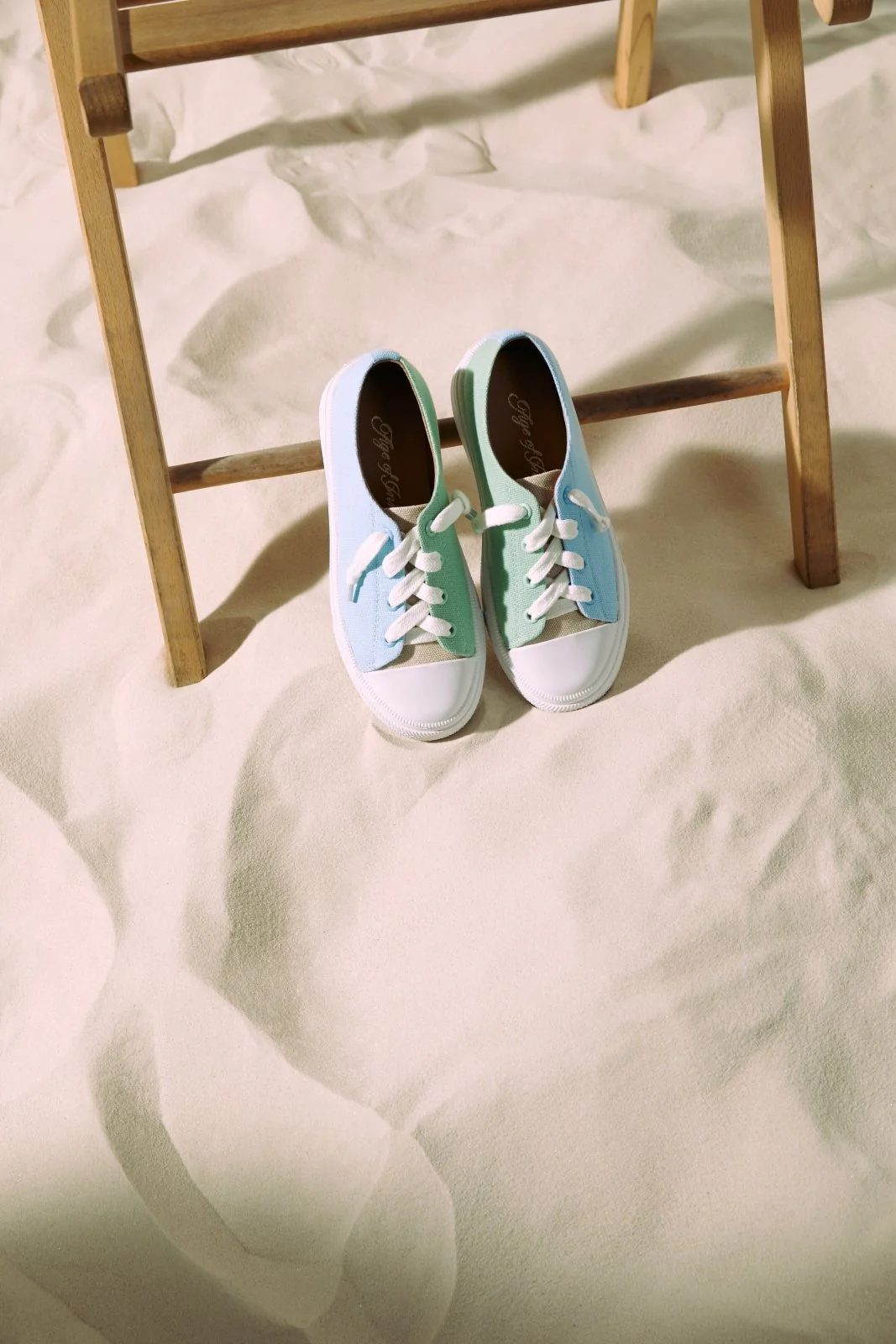 Jody Blue/ Green/ Beige Sneakers - Image 4
