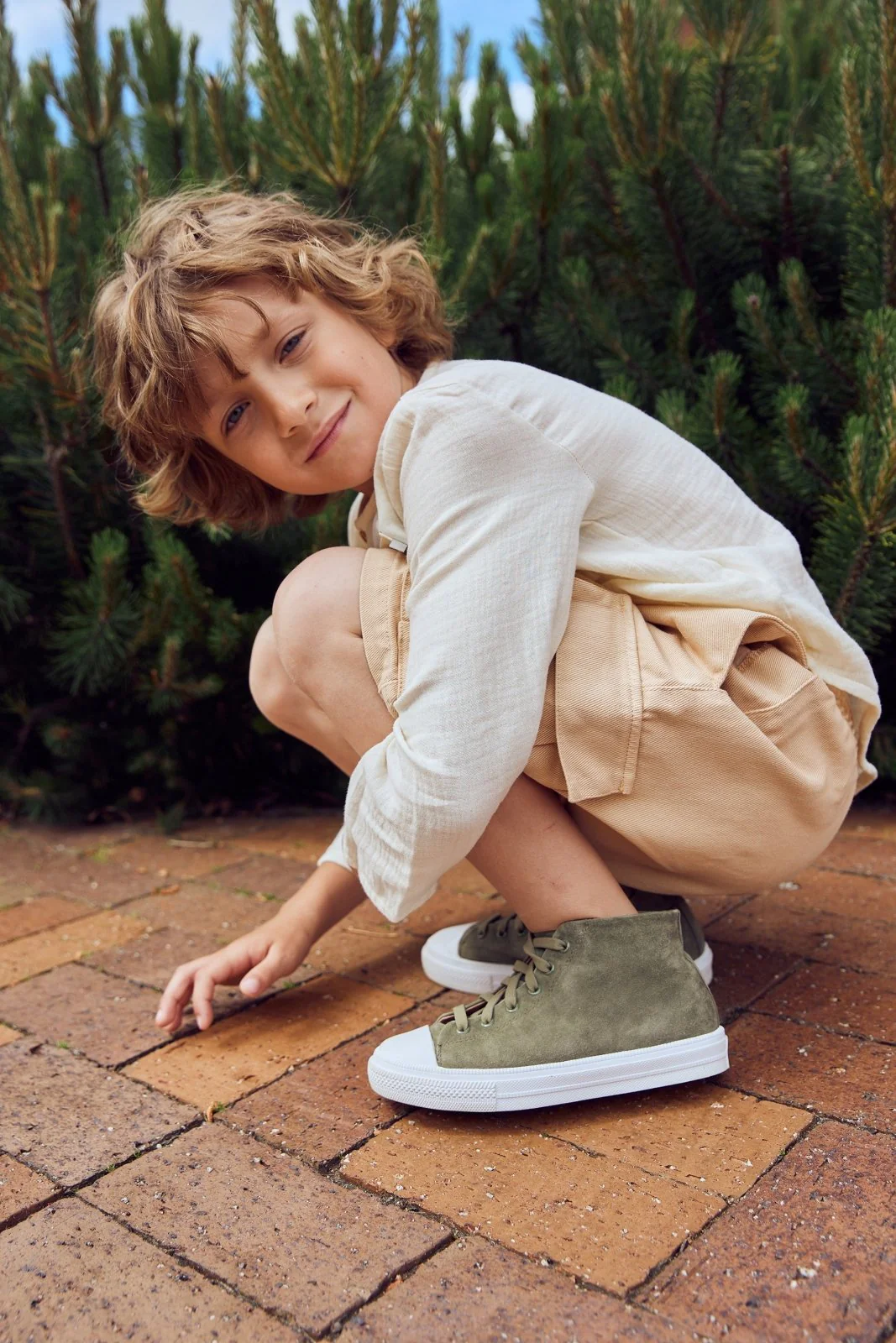 Johny High Khaki Sneakers - Image 4