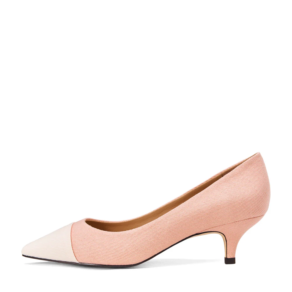 Juliette Canvas Pink/White Shoes