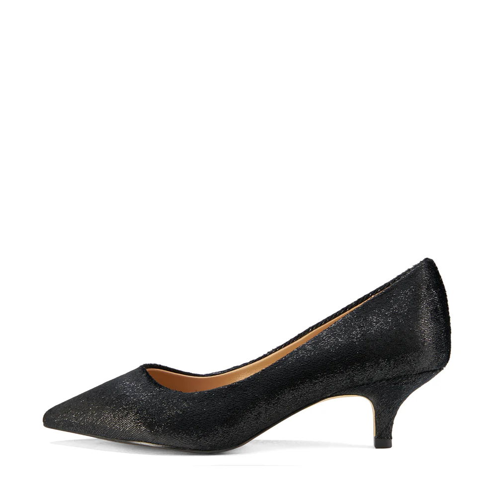 Juliette Velvet Black Shoes