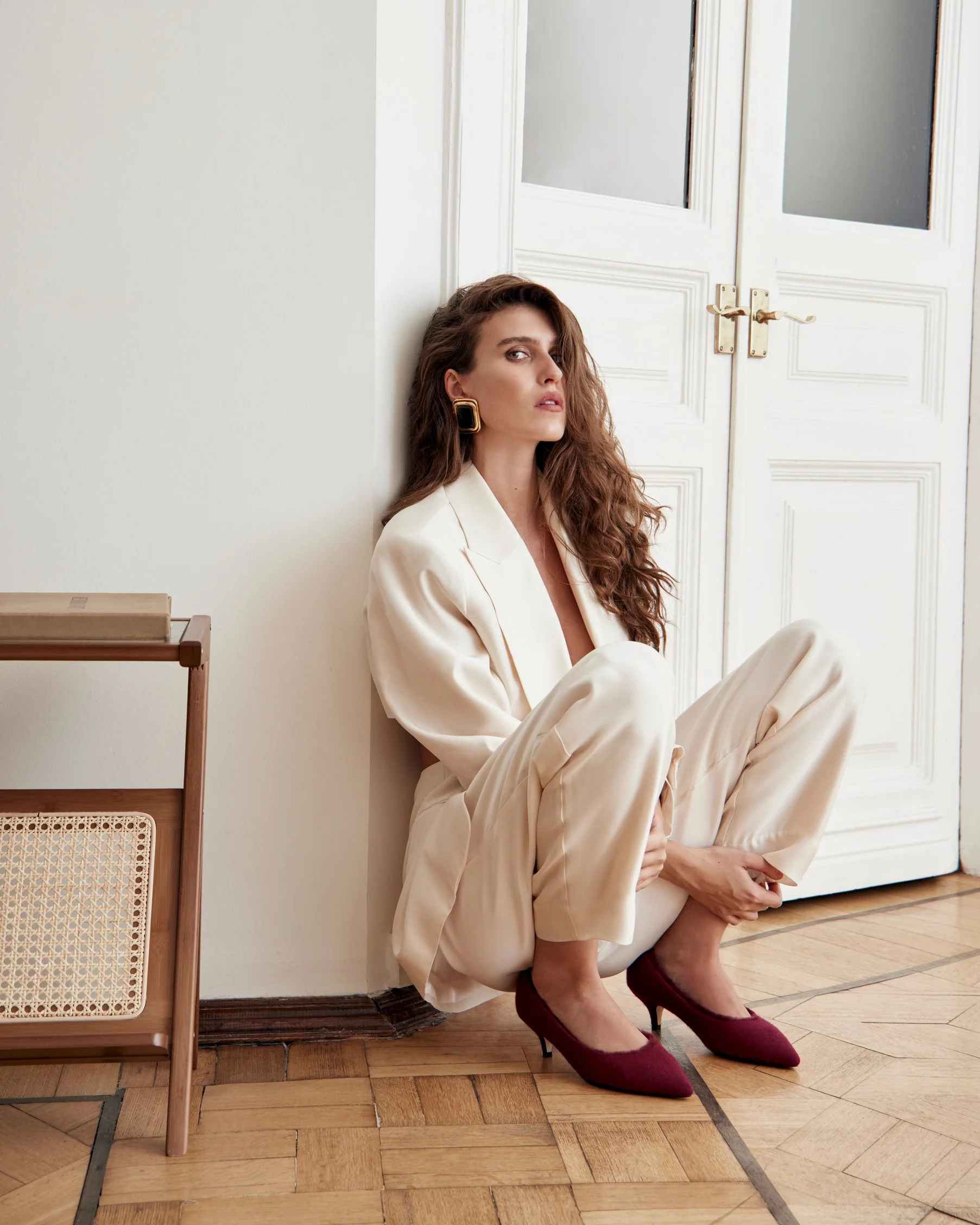 Juliette Wool Burgundy Shoes - Image 4