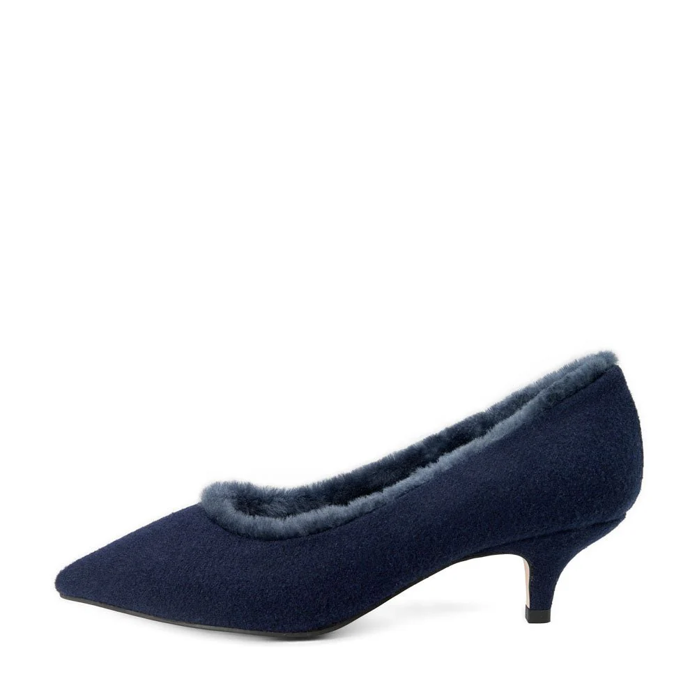Juliette Wool Navy Shoes