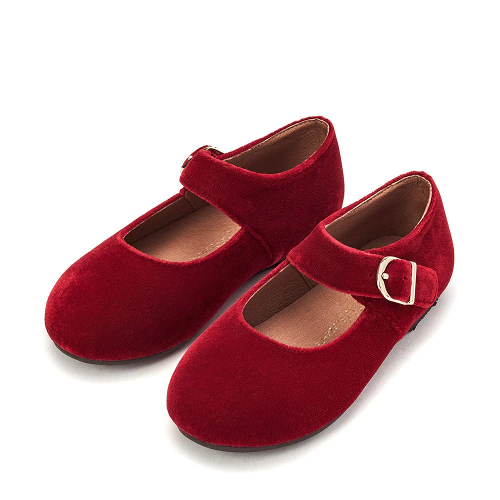 Juni Velvet Red Shoes - Image 2