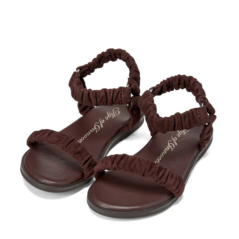 Kyle Suede Chocolate Sandals - Image 2