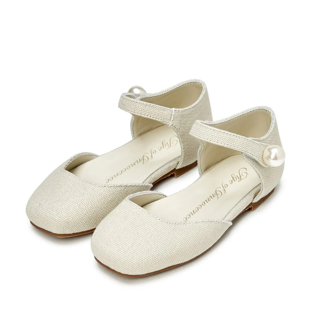 Libby Light Beige Flats - Image 2