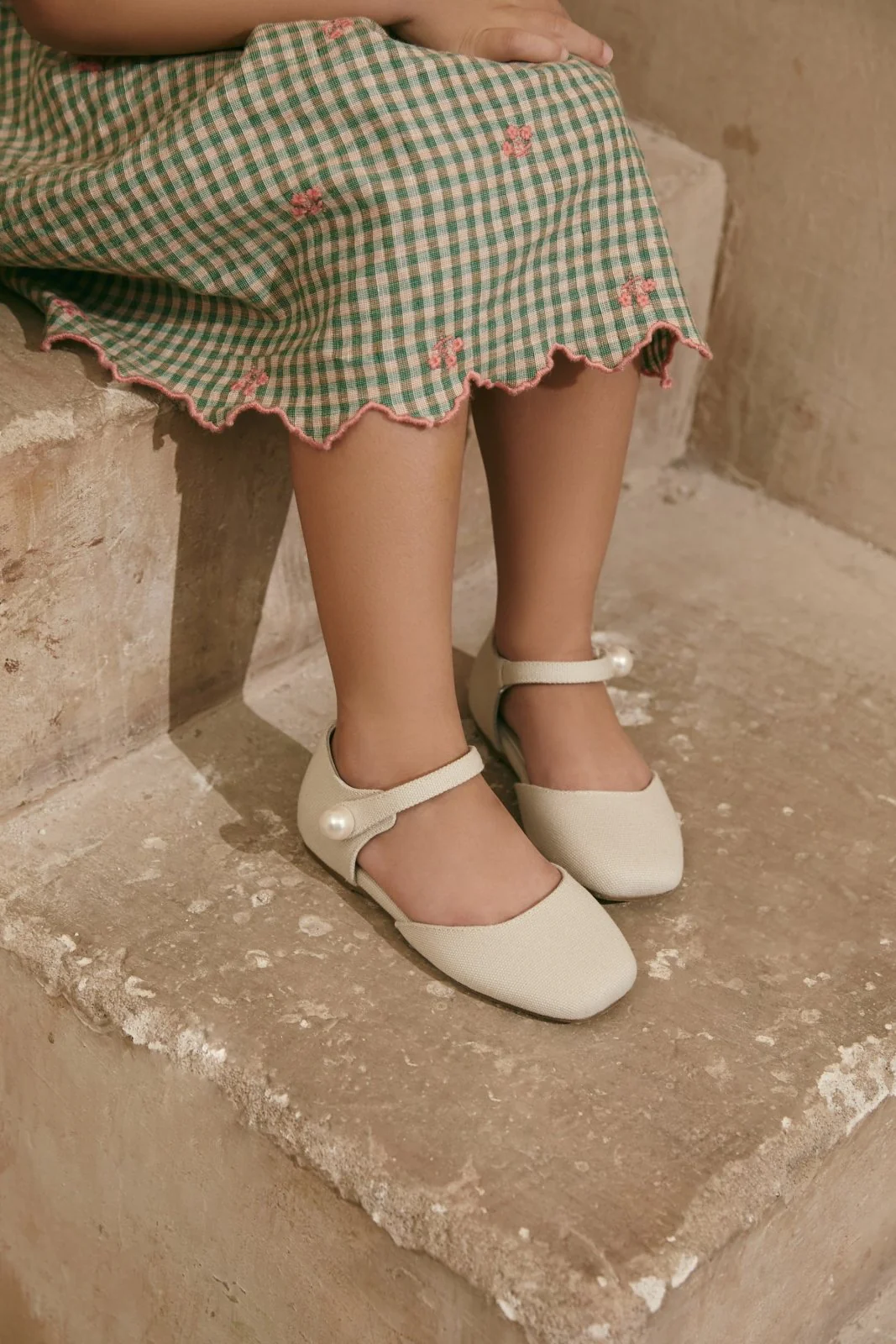 Libby Light Beige Flats - Image 3