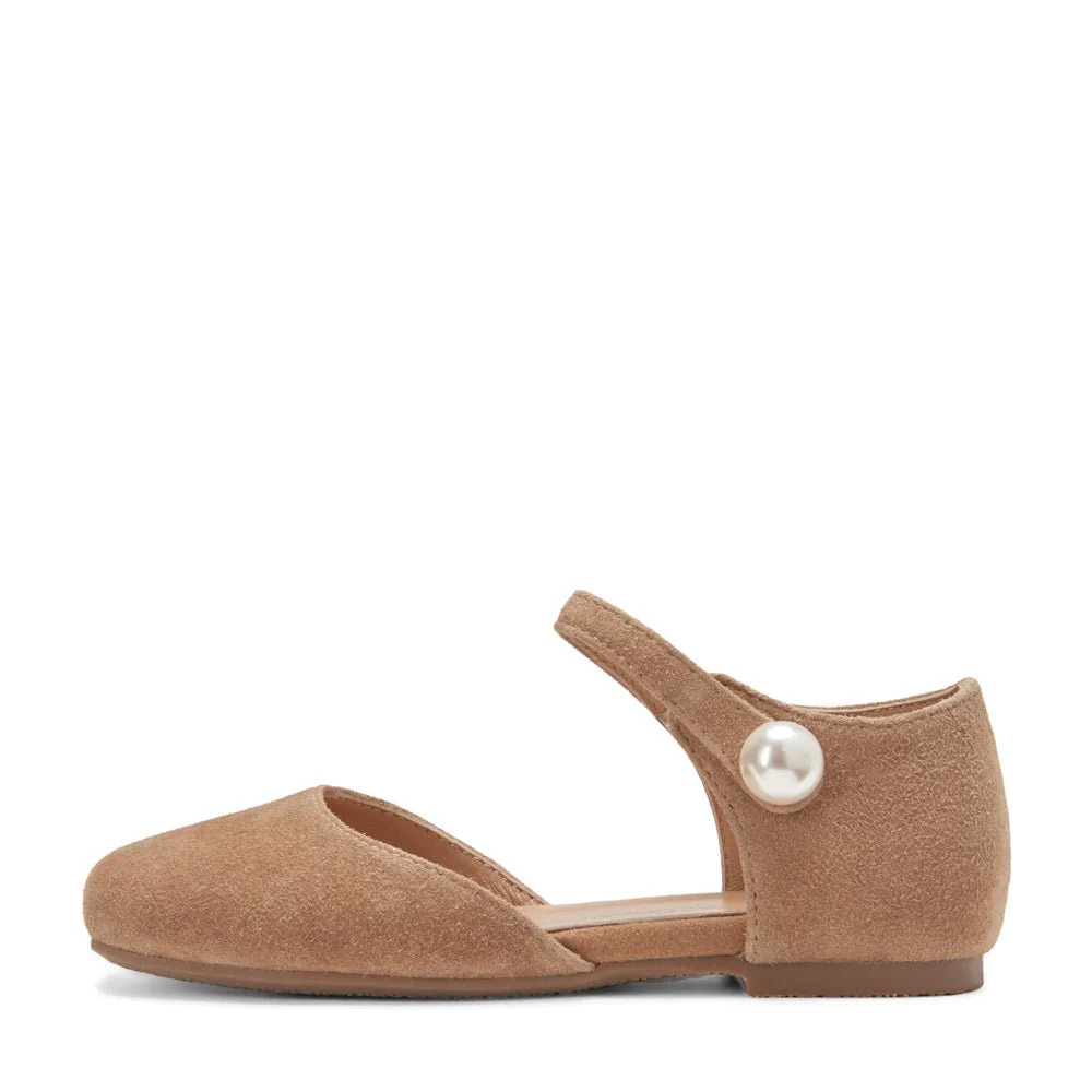 Libby Suede Beige Flats