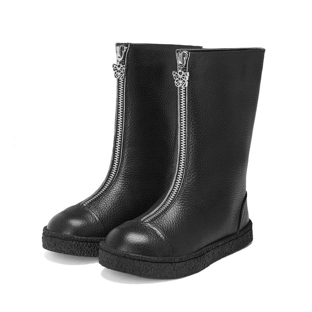 Lily High Black Boots - Image 2