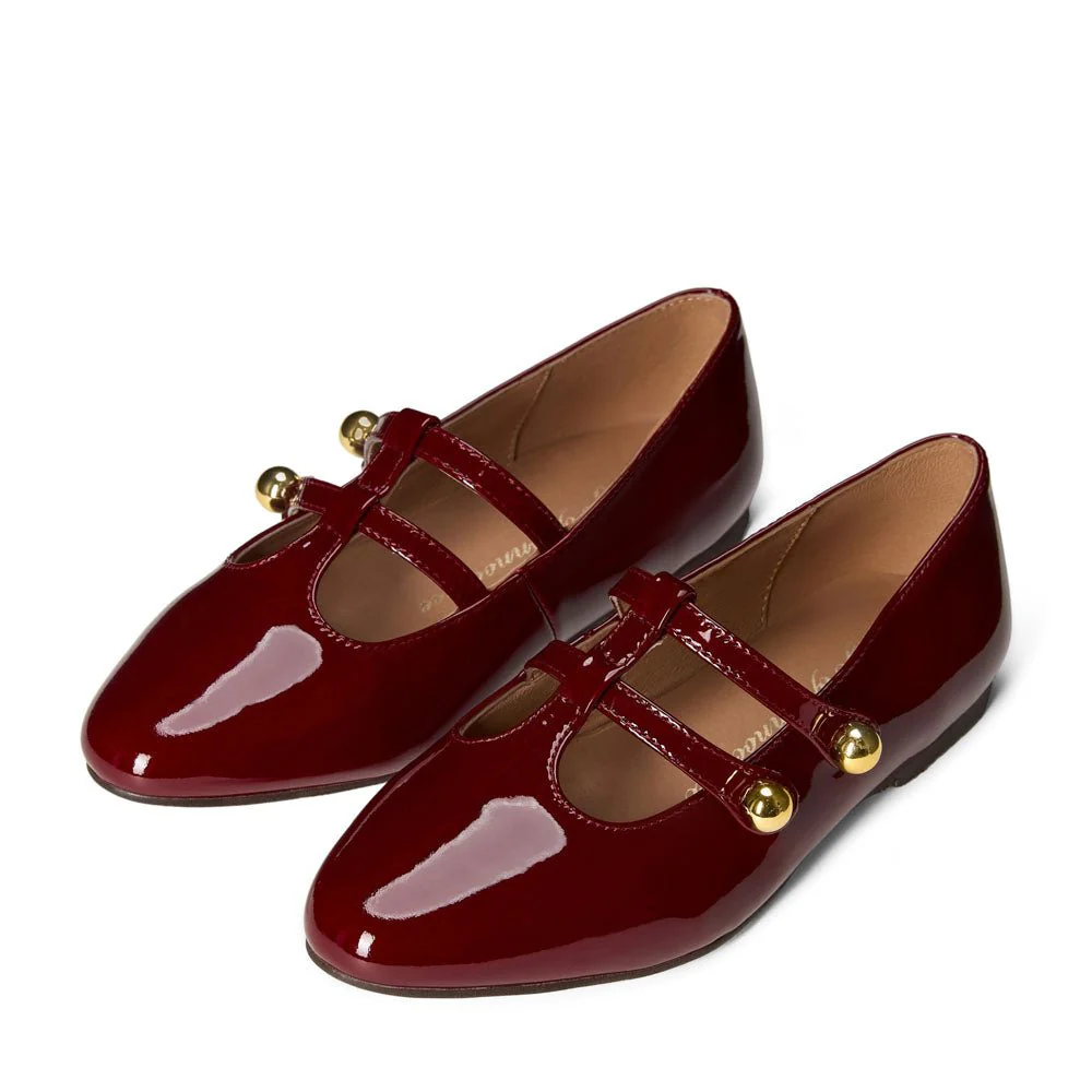 Lory Burgundy Shoes - Image 2