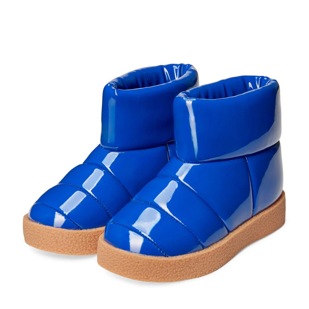 Lou PU Navy Boots - Image 2