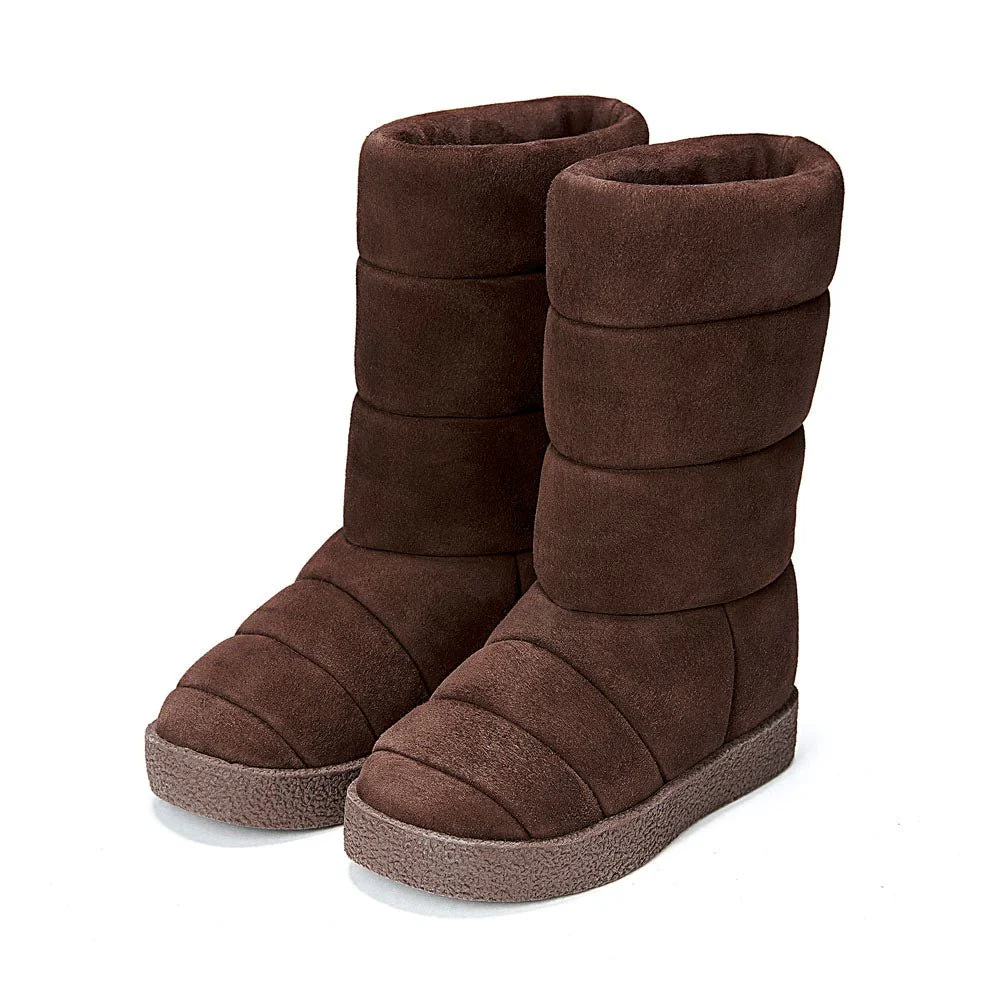 Lou Suede Chocolate Boots - Image 2