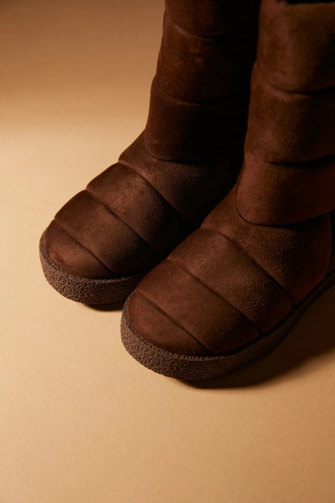 Lou Suede Chocolate Boots - Image 3