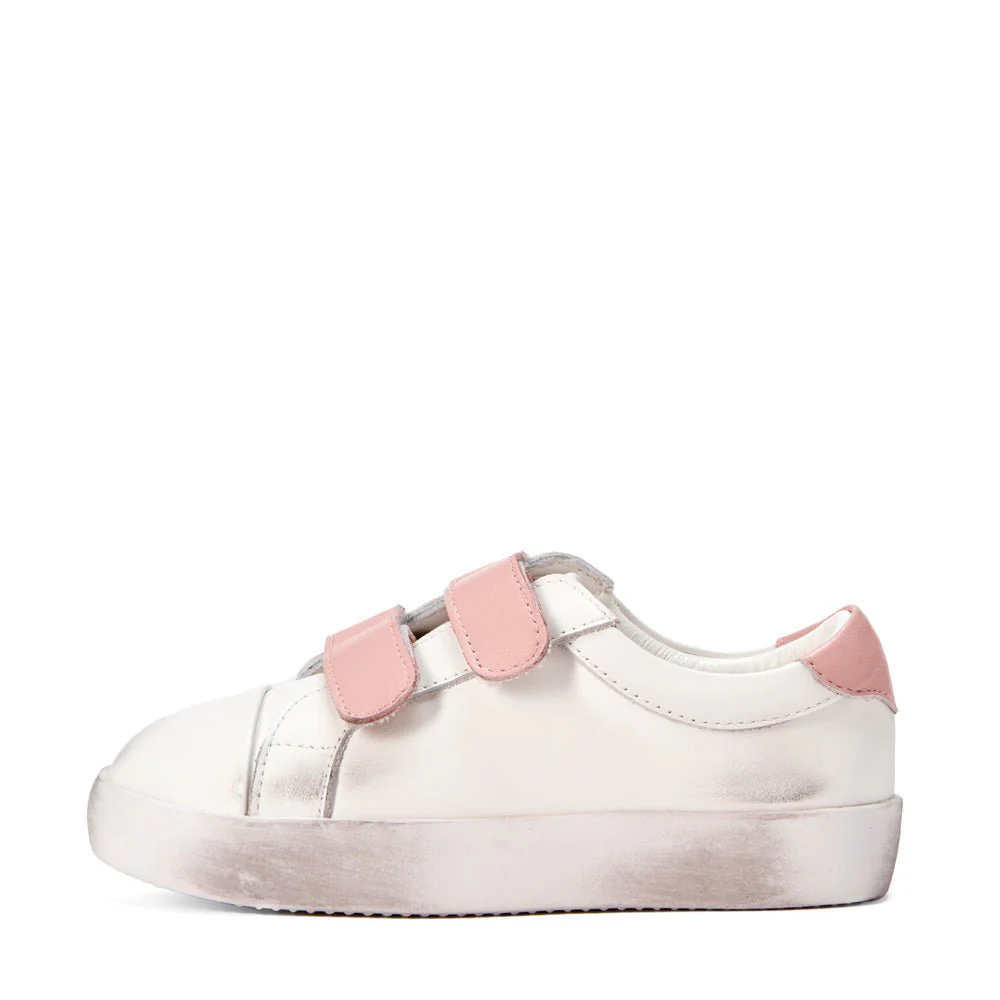 Maeve White/Pink Sneakers