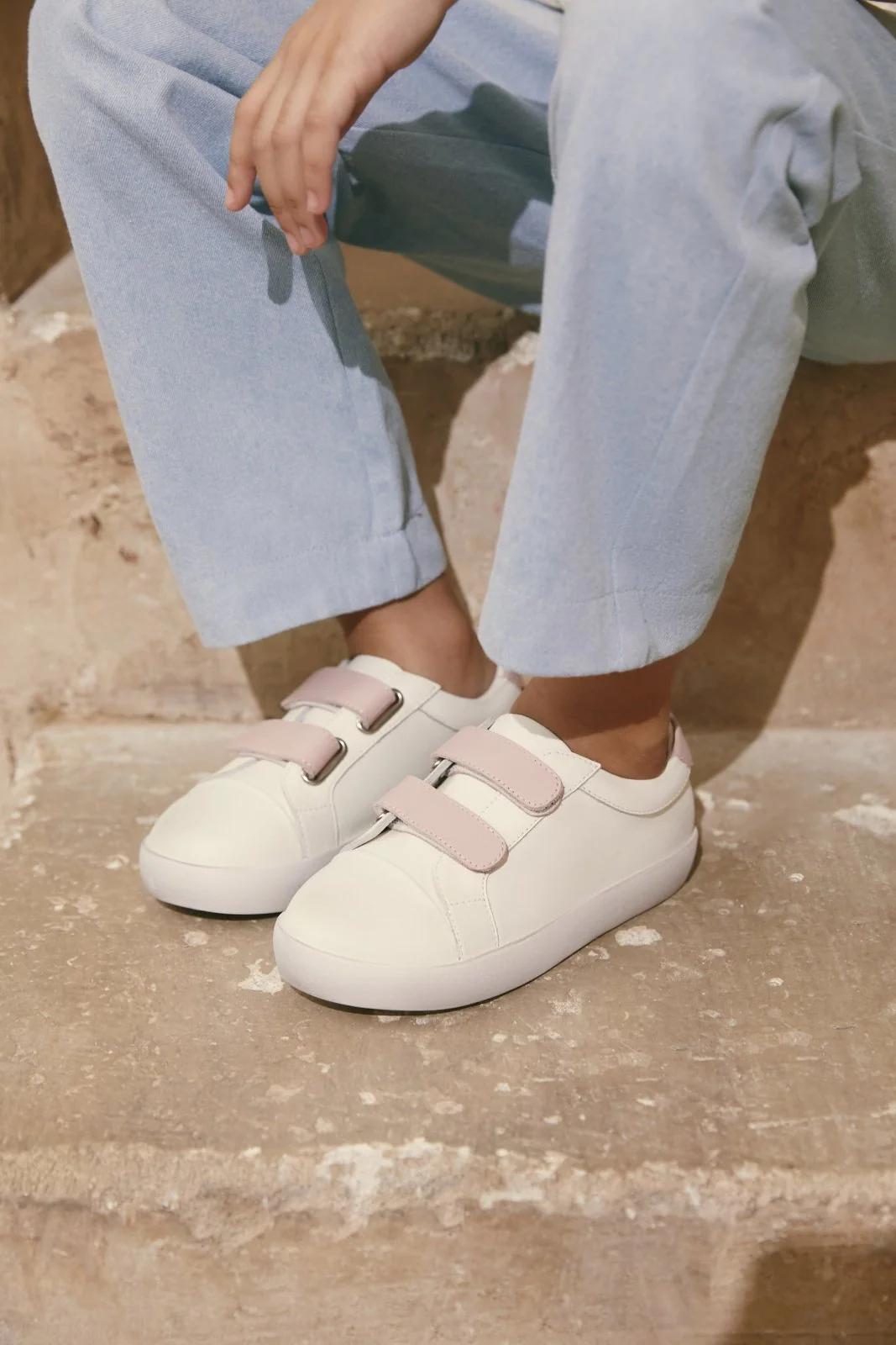 Maeve White/Pink Sneakers - Image 4