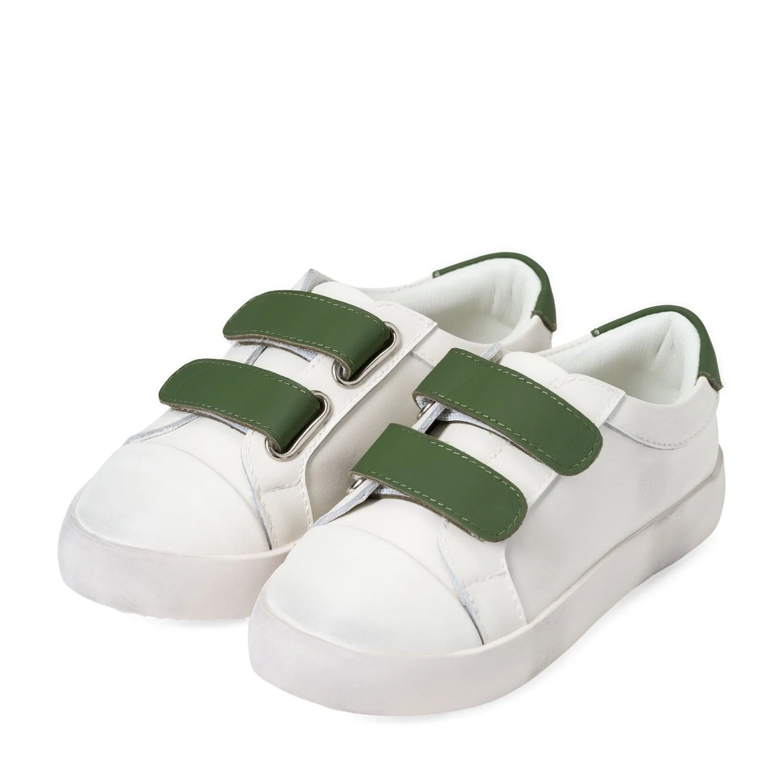 Maeve White/Khaki Sneakers - Image 2