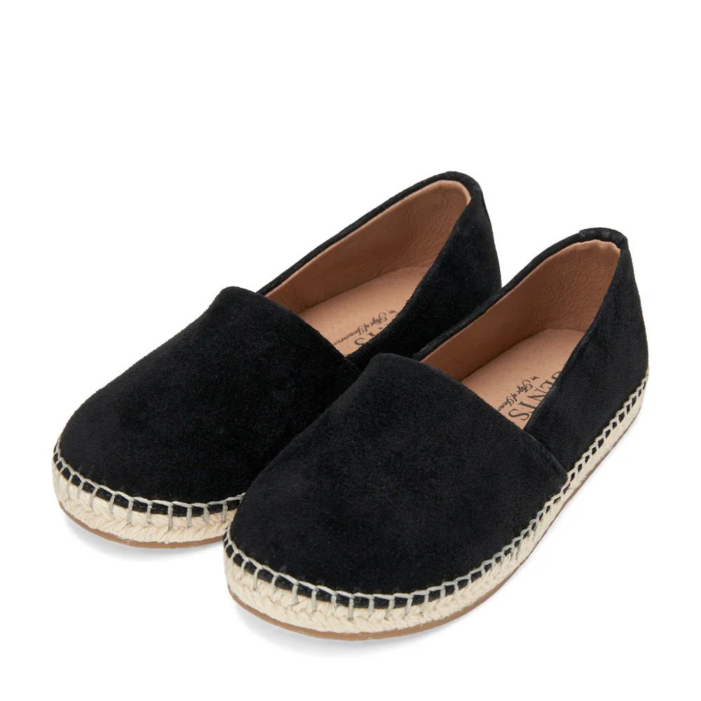 Marcus Suede Black Espadrilles - Image 2