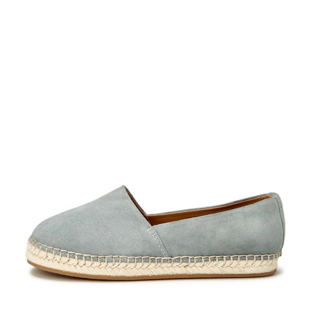 Marcus Suede Blue Espadrilles