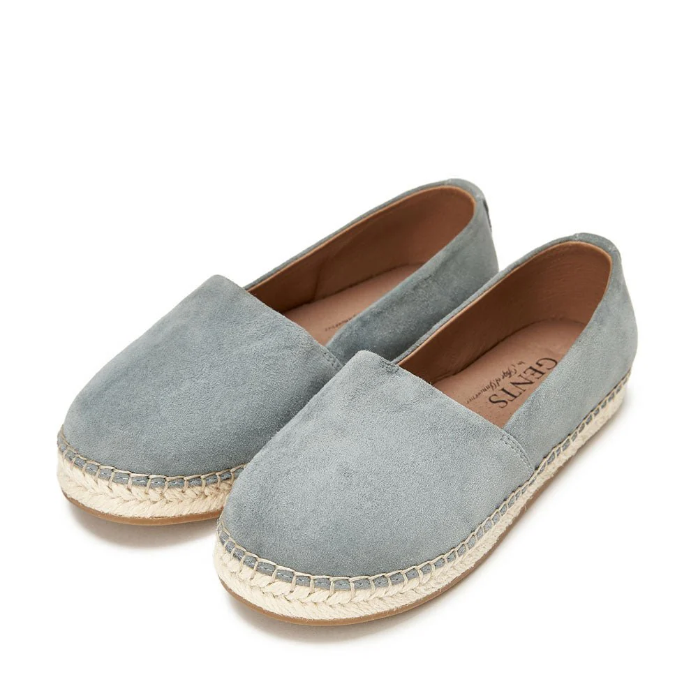 Marcus Suede Blue Espadrilles - Image 2
