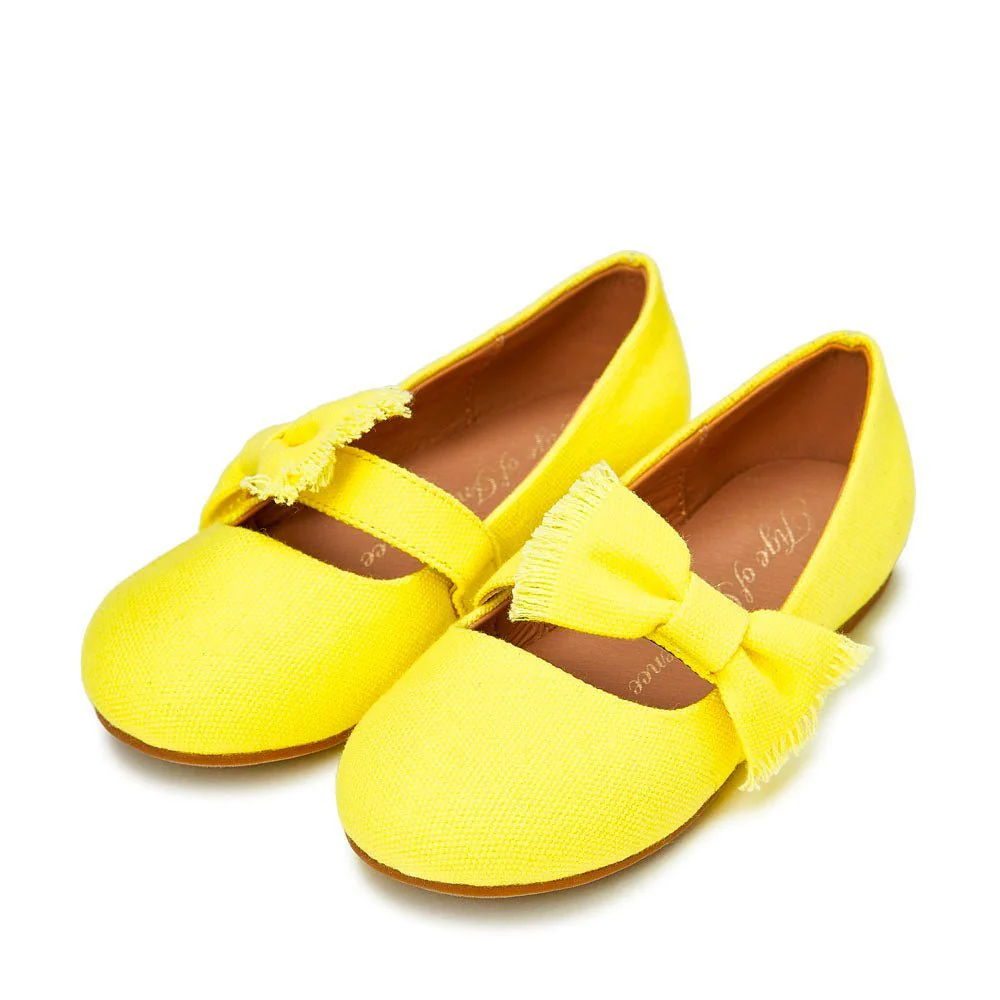 Mia Canvas Yellow Shoes - Image 2
