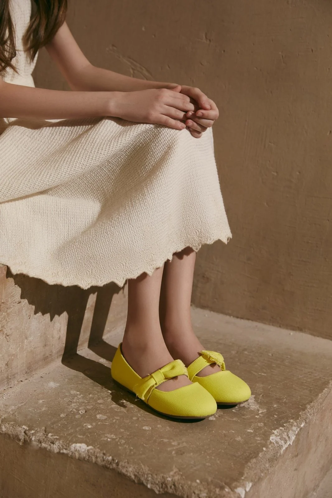 Mia Canvas Yellow Shoes - Image 3