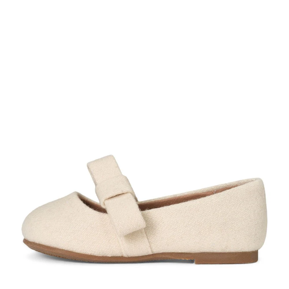 Mia Wool White Shoes