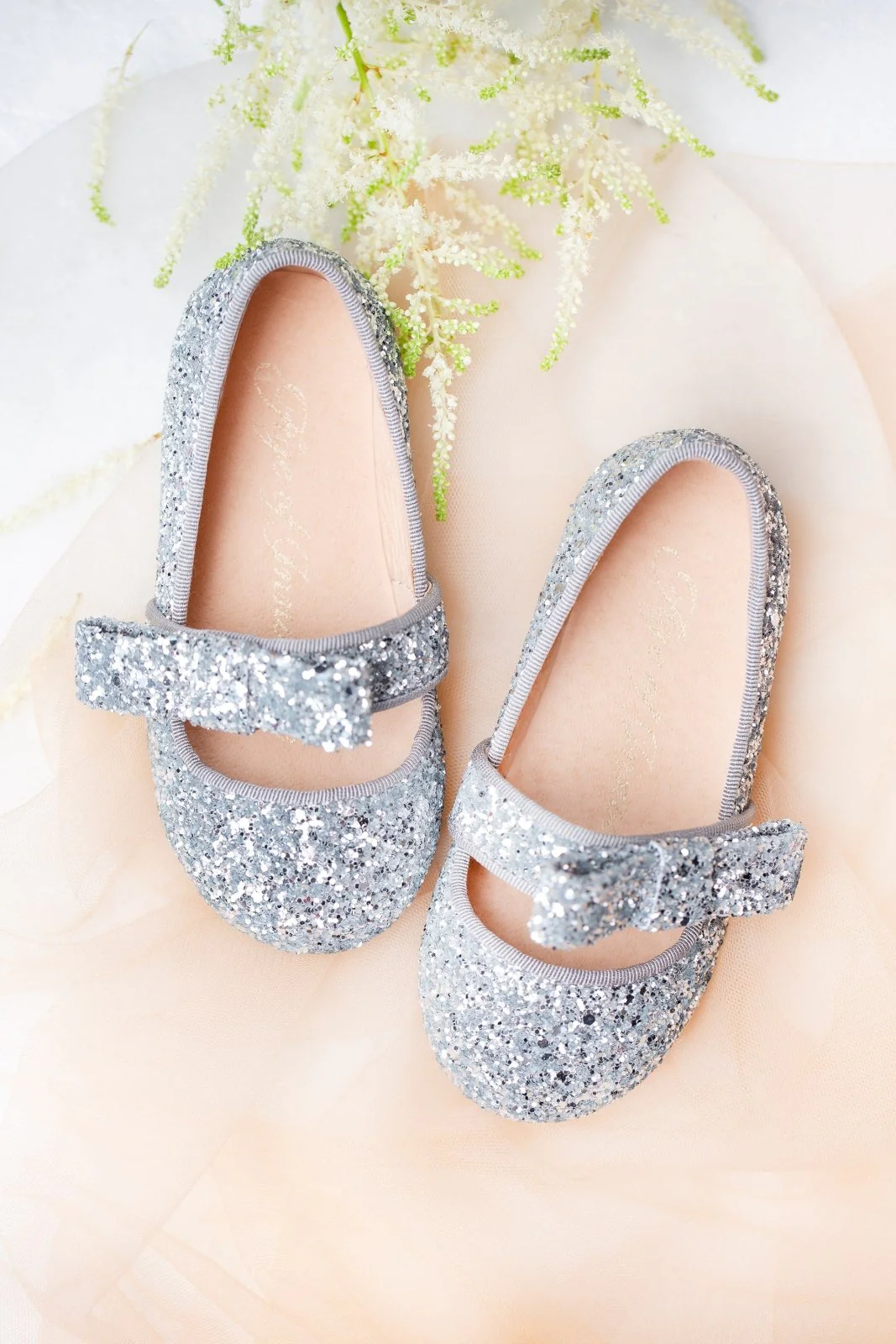 Mia Glitter Silver Shoes - Image 3
