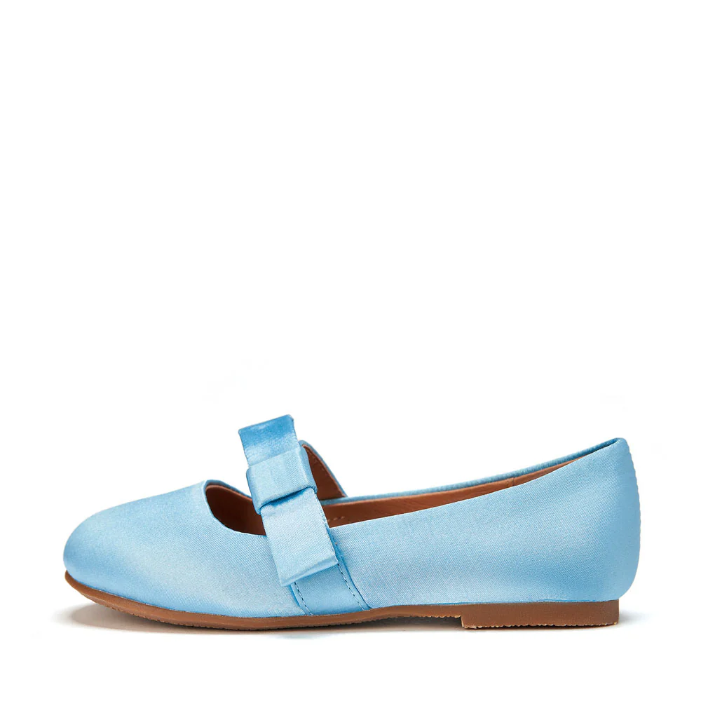 Mia Satin Blue Shoes