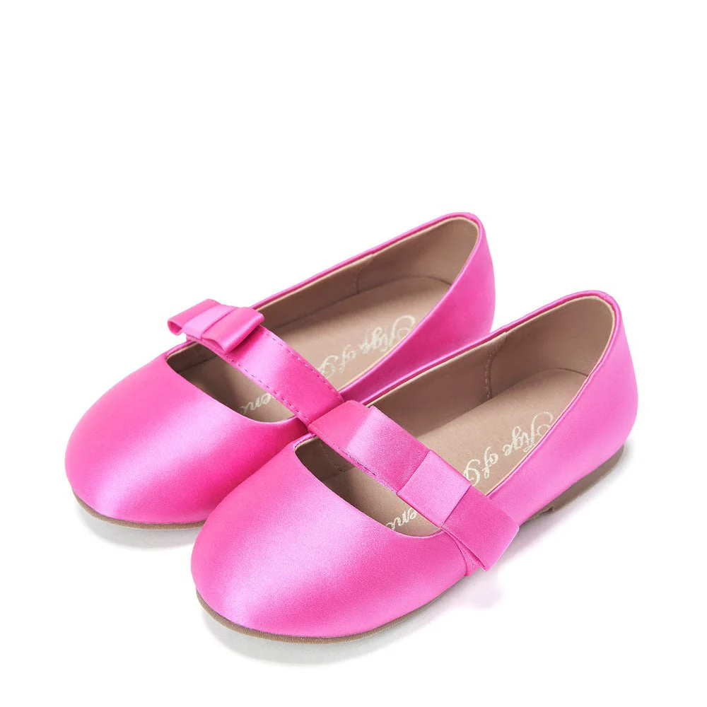 Mia Satin Fuchsia Shoes - Image 2