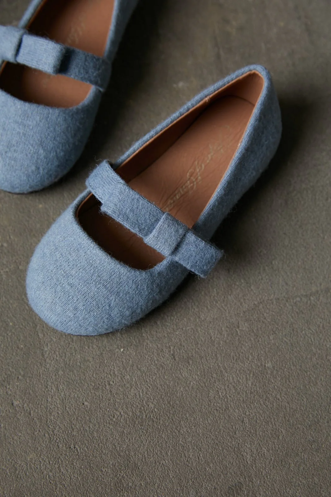 Mia Wool Blue Shoes - Image 3