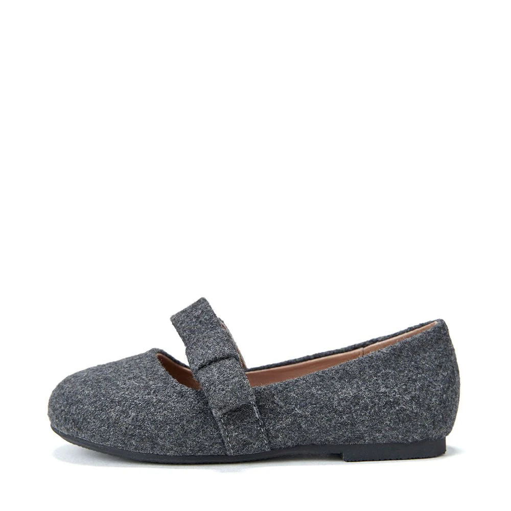 Mia Wool Dark Grey Shoes