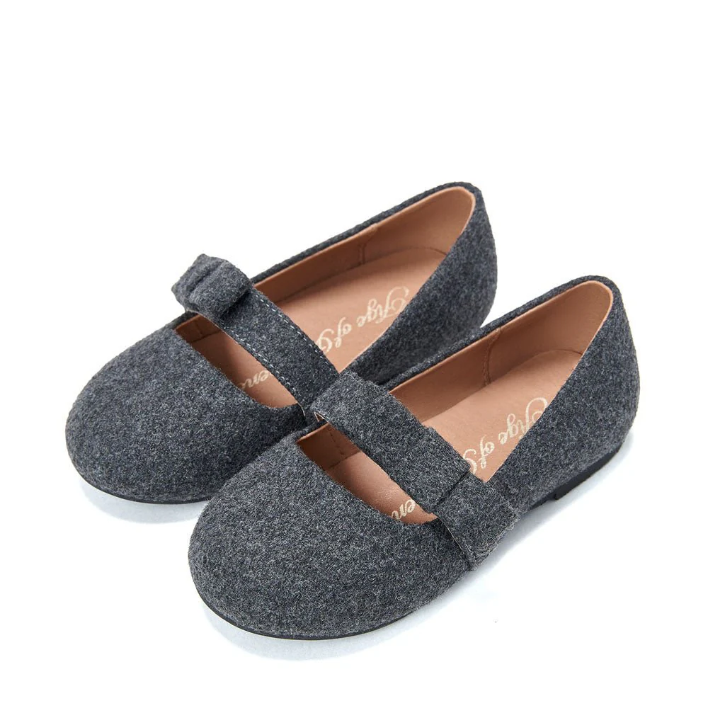 Mia Wool Dark Grey Shoes - Image 2