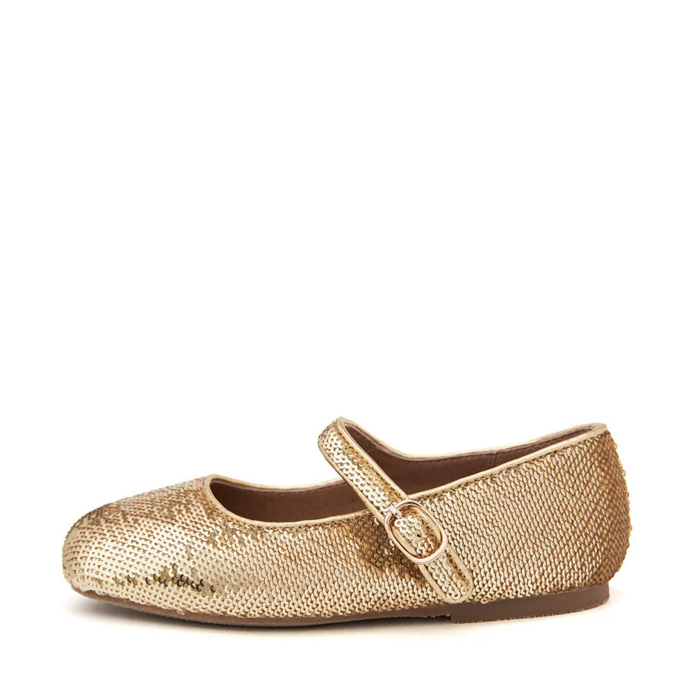 Michelle Gold Flats