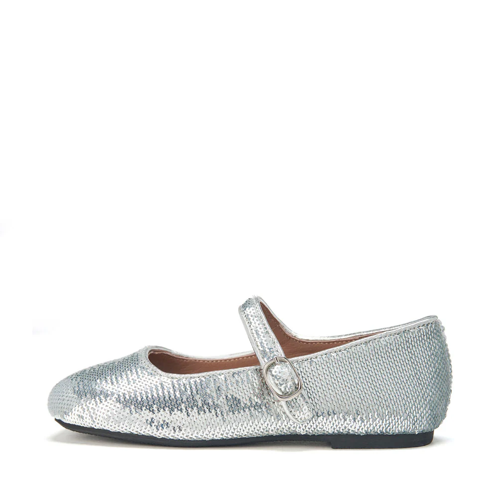 Michelle Silver Flats
