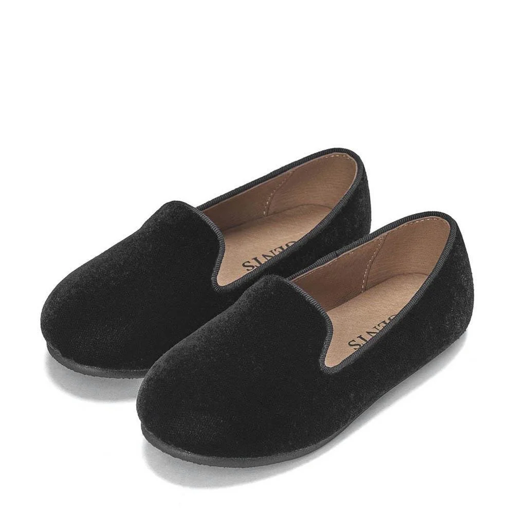 Milo Velvet Black Loafers - Image 2