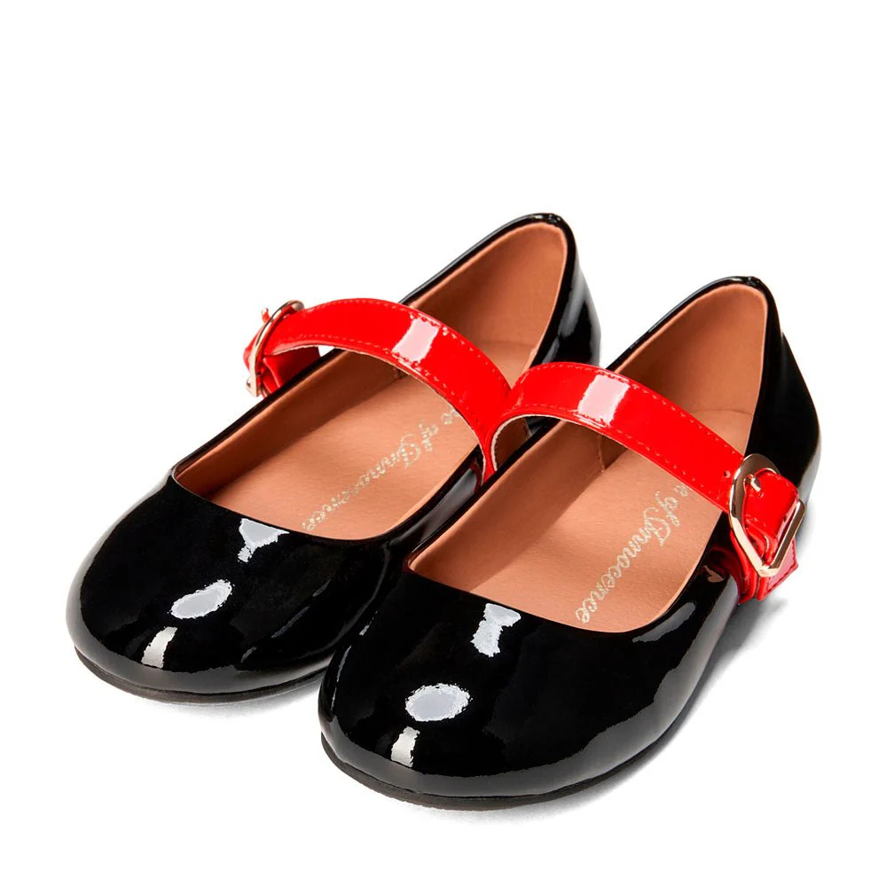 Mindy Black/Red Flats - Image 2