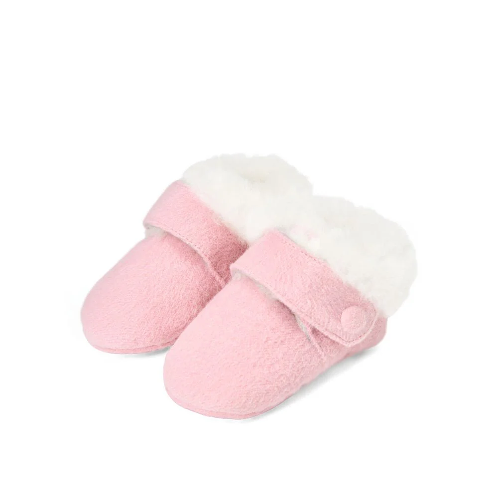 MiniMuni Wool Pink Prewalkers - Image 2