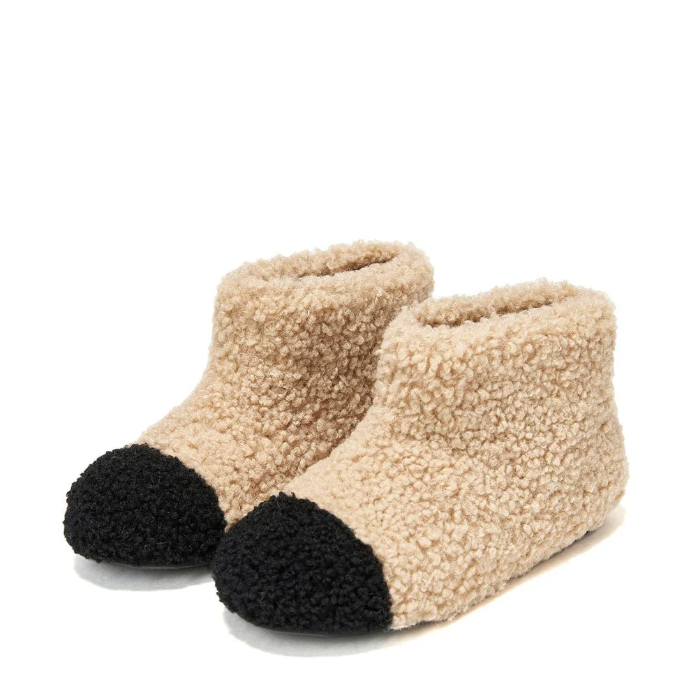 Molly Beige/Black Boots - Image 2