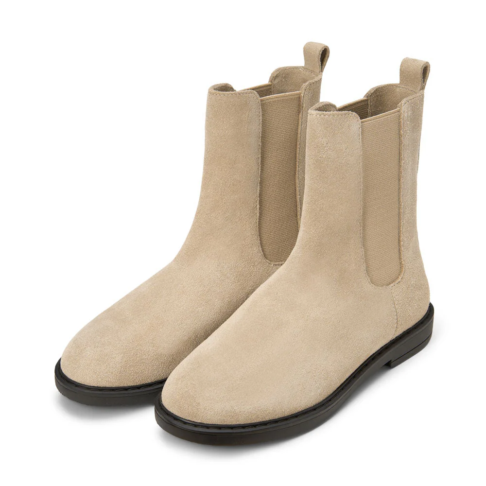 Nala Light Beige Chelsea Boots - Image 2