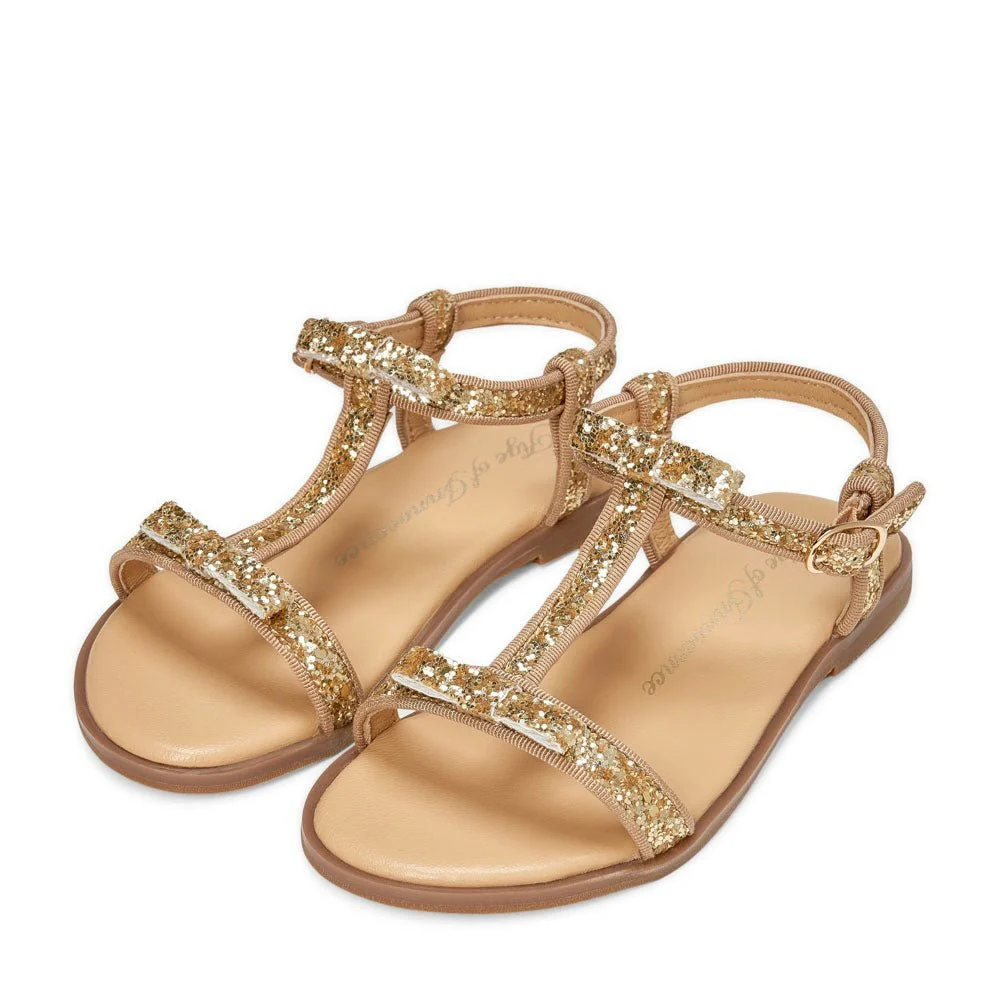 Nell Gold Sandals - Image 2