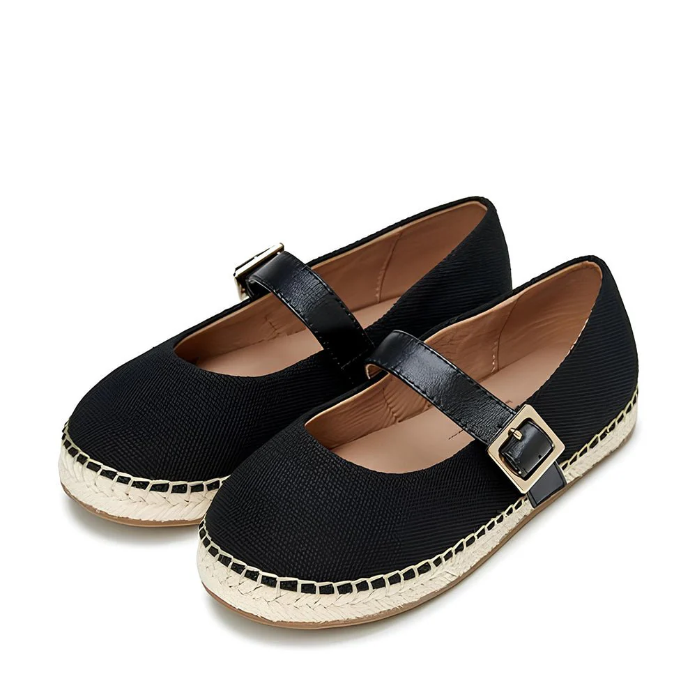 Nelly Black Espadrilles - Image 2
