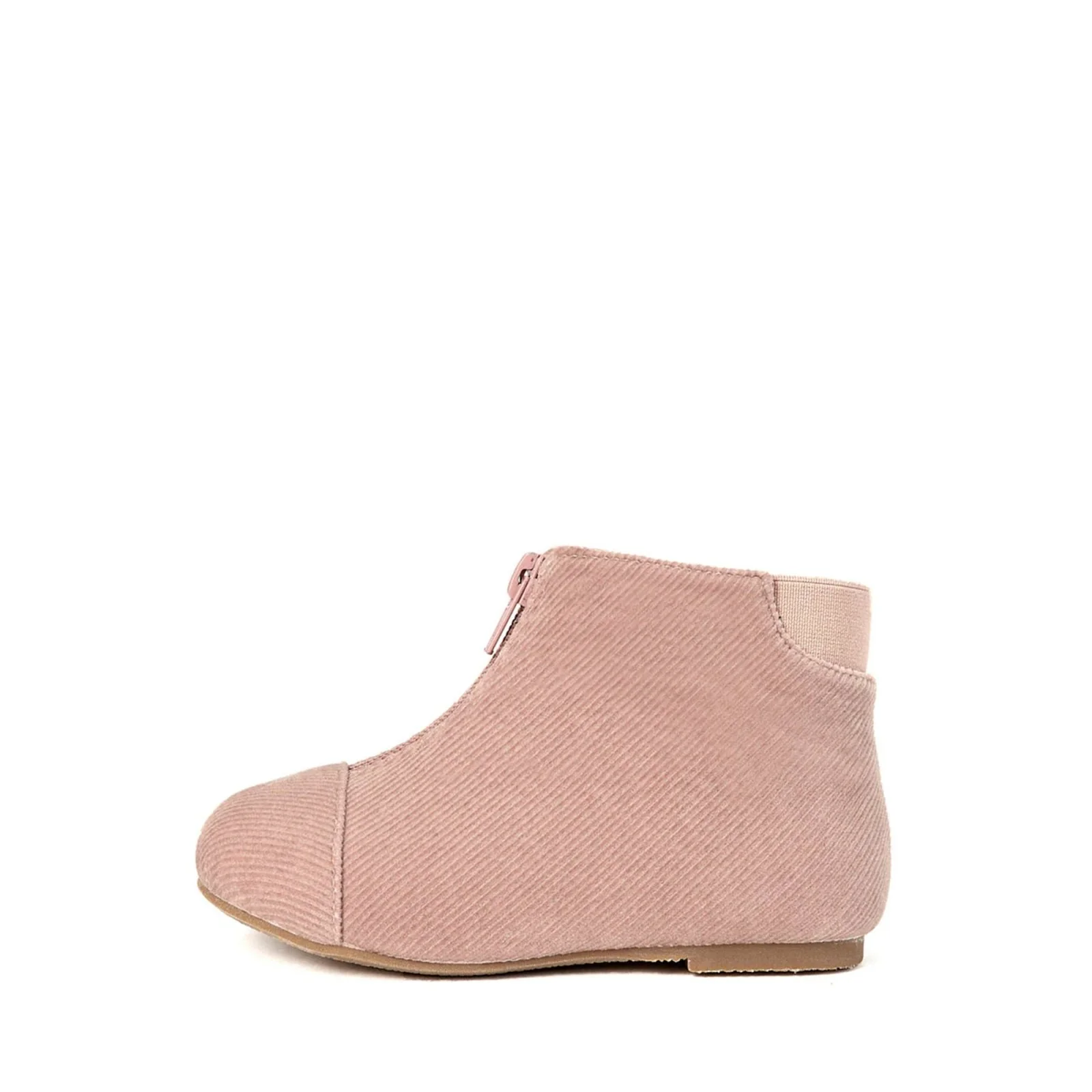 Nicole Ribbed Velvet Pink Boots